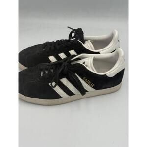Adidas Gazelle Black and White Sneakers W7 - Used